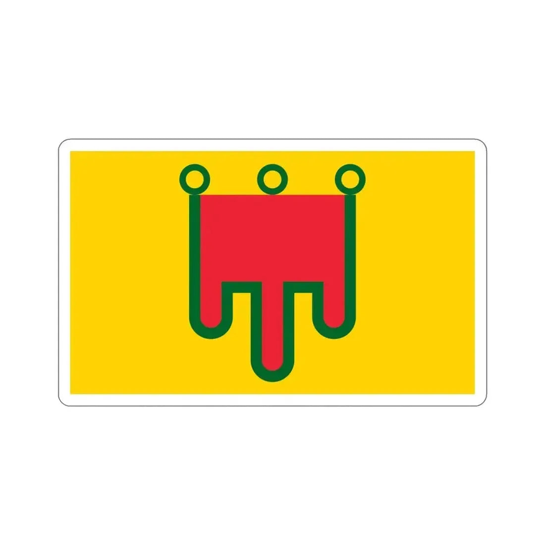 Flag of Auvergne France STICKER Vinyl Die-Cut Decal - The Sticker Space