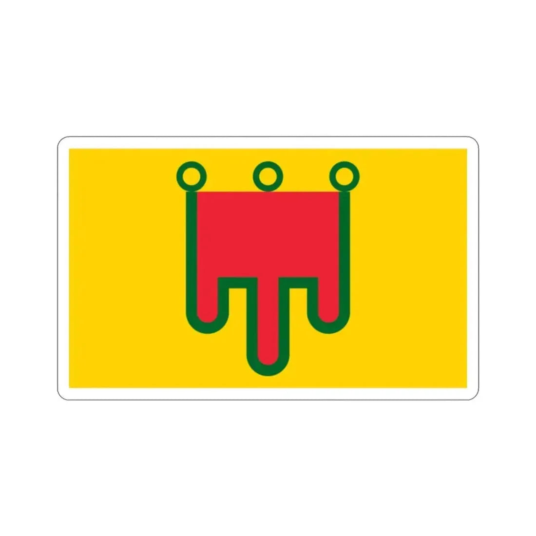 Flag of Auvergne France STICKER Vinyl Die-Cut Decal - The Sticker Space