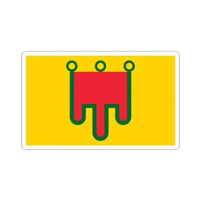 Flag of Auvergne France - STICKER Vinyl Kiss-Cut Decal 3 Inch White - The Sticker Space