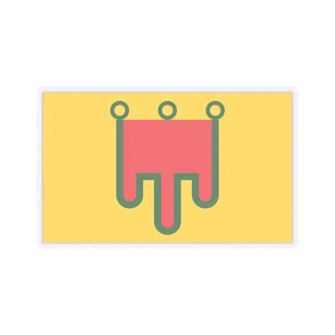 Flag of Auvergne France - STICKER Vinyl Kiss-Cut Decal 4 Inch Transparent - The Sticker Space