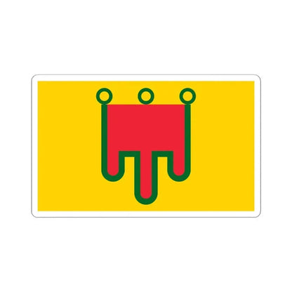 Flag of Auvergne France - STICKER Vinyl Kiss-Cut Decal 4 Inch White - The Sticker Space