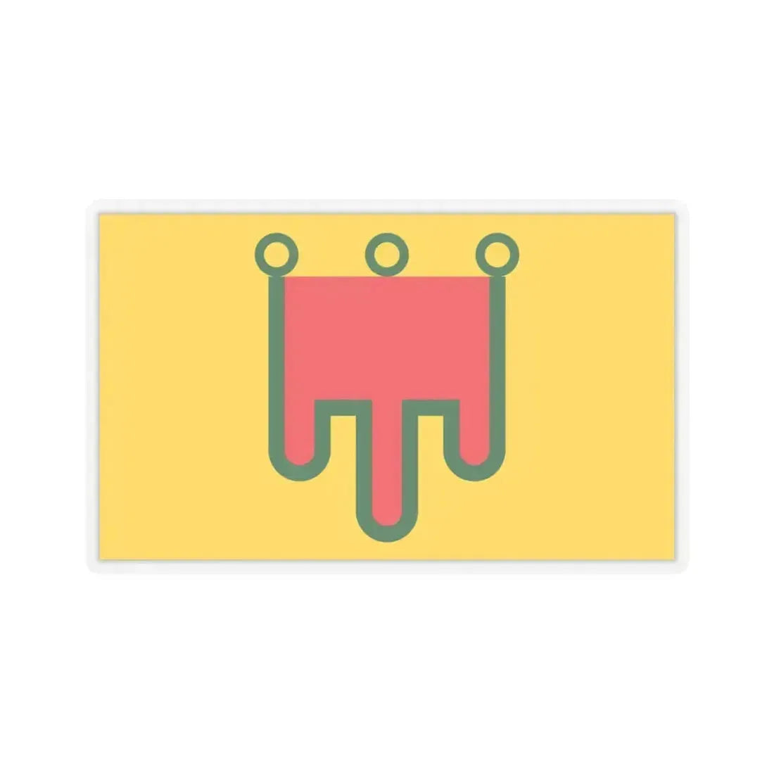 Flag of Auvergne France - STICKER Vinyl Kiss-Cut Decal 6 Inch Transparent - The Sticker Space