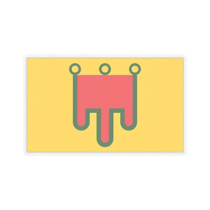 Flag of Auvergne France - STICKER Vinyl Kiss-Cut Decal 6 Inch Transparent - The Sticker Space