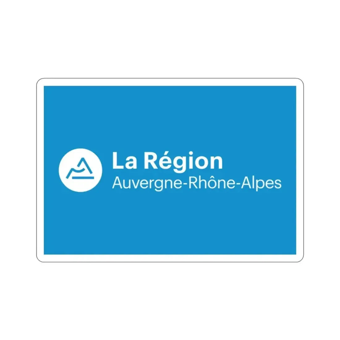 Flag of Auvergne Rhône Alpes France 2 STICKER Vinyl Die-Cut Decal 2 Inch - The Sticker Space