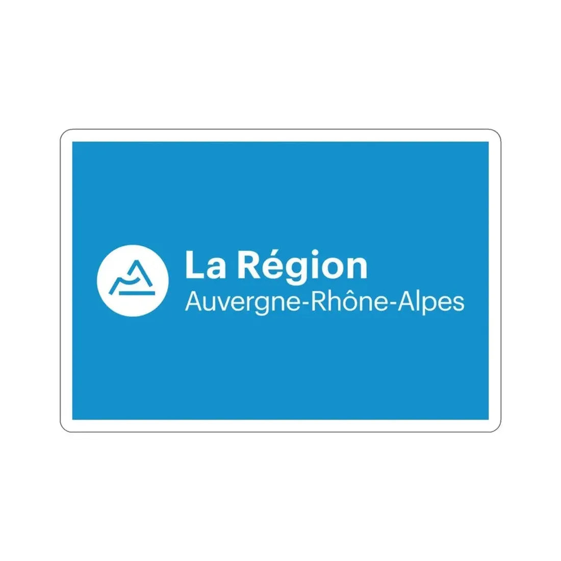 Flag of Auvergne Rhône Alpes France 2 STICKER Vinyl Die-Cut Decal 3 Inch - The Sticker Space