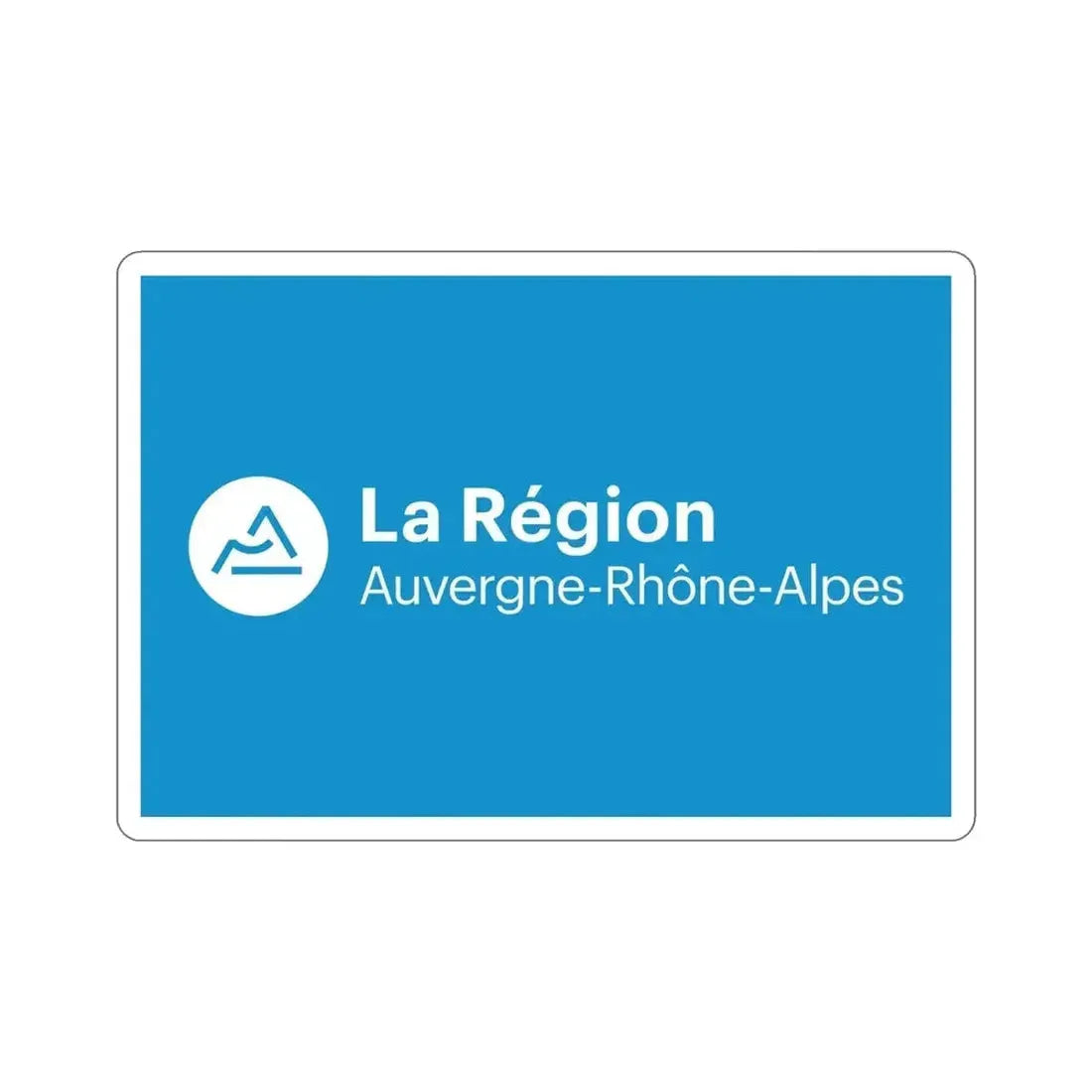 Flag of Auvergne Rhône Alpes France 2 STICKER Vinyl Die-Cut Decal - The Sticker Space
