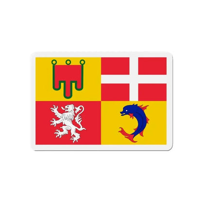 Flag of Auvergne Rhône Alpes France - Refrigerator Magnet - The Sticker Space