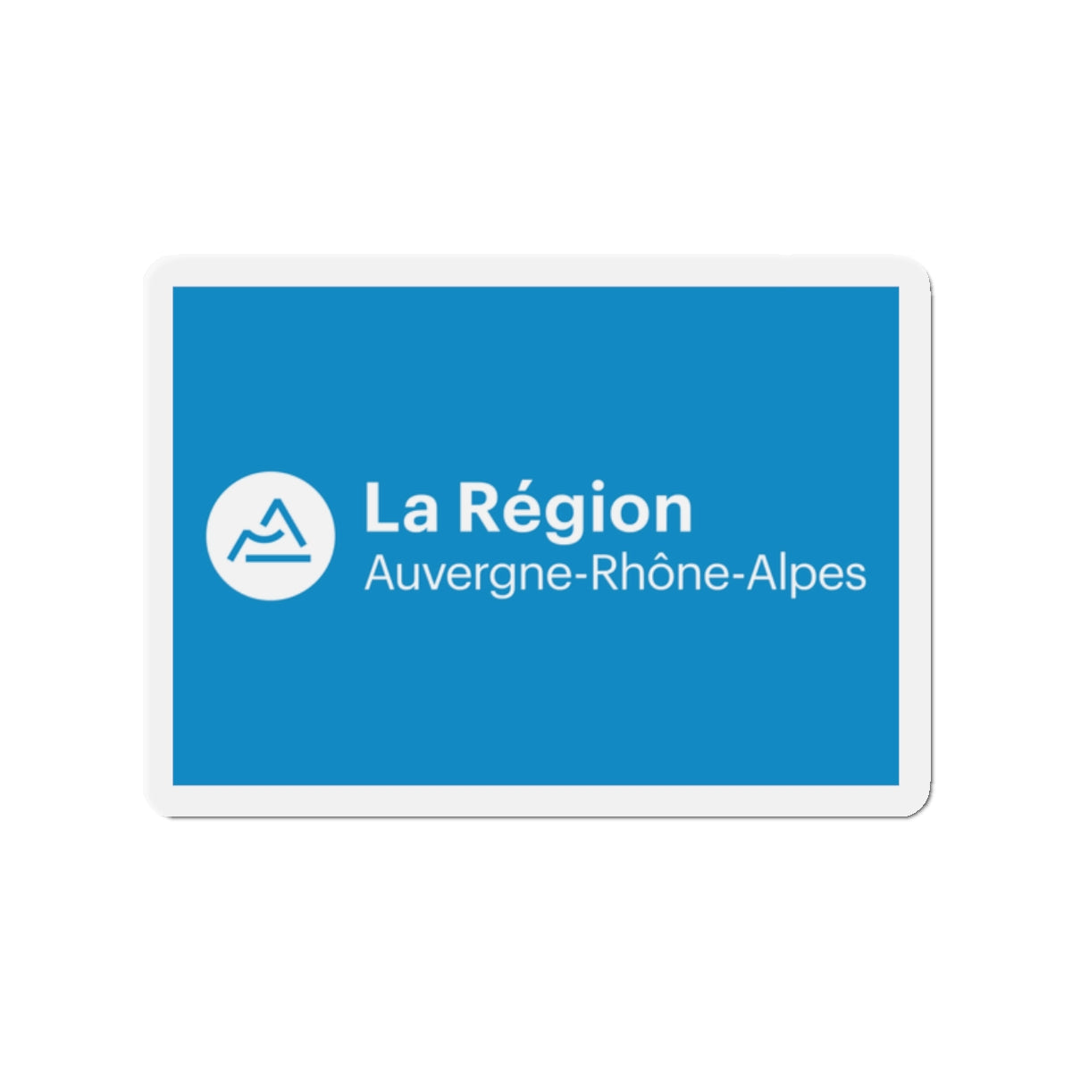 Flag of Auvergne Rhône Alpes France 2 - Die-Cut Magnet-2" x 2"-The Sticker Space