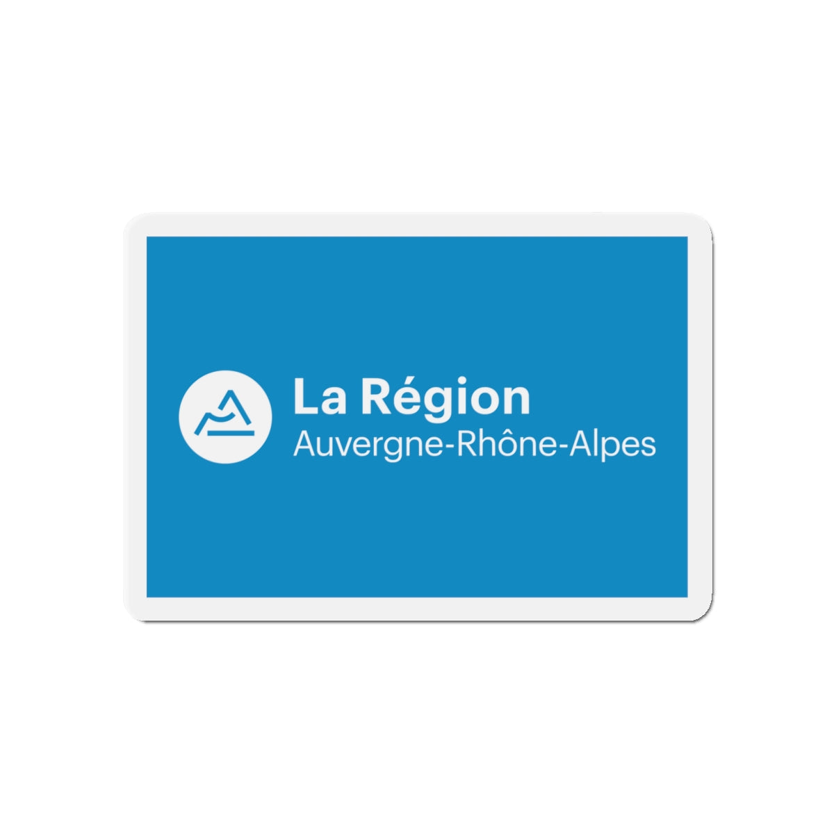 Flag of Auvergne Rhône Alpes France 2 - Die-Cut Magnet-4" x 4"-The Sticker Space