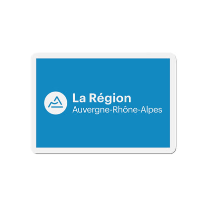 Flag of Auvergne Rhône Alpes France 2 - Die-Cut Magnet-4" x 4"-The Sticker Space