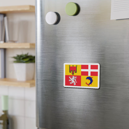 Flag of Auvergne Rhône Alpes France - Die-Cut Magnet-The Sticker Space