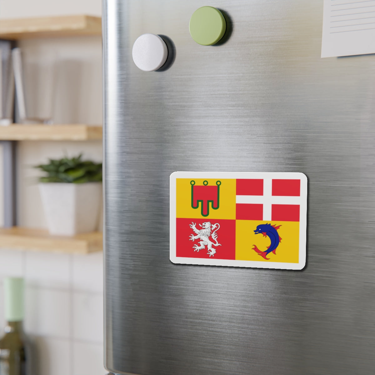 Flag of Auvergne Rhône Alpes France - Die-Cut Magnet-The Sticker Space