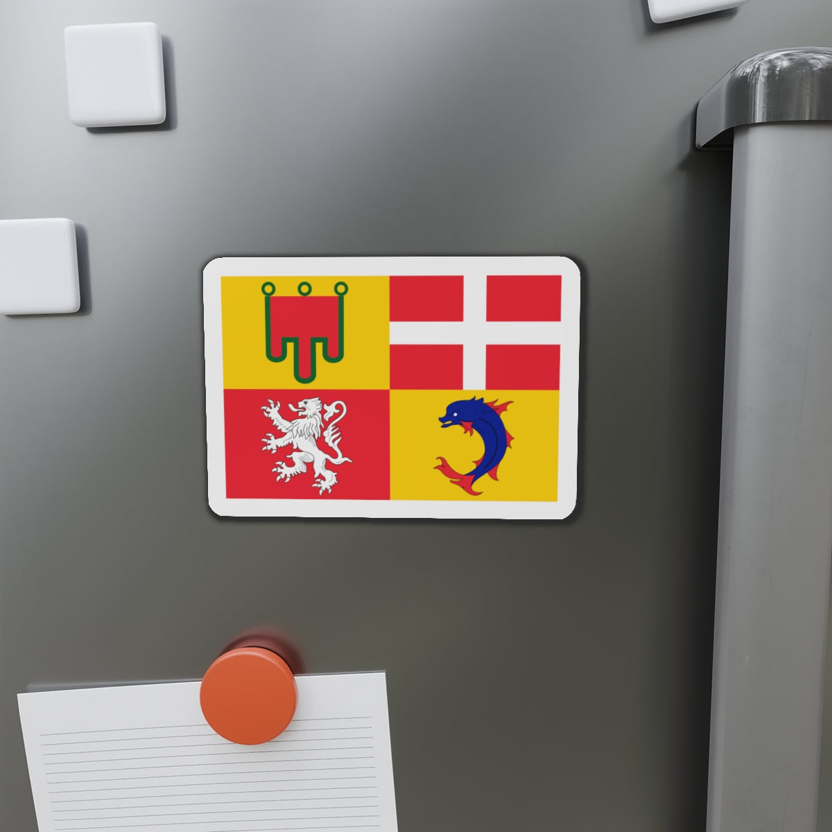 Flag of Auvergne Rhône Alpes France - Die-Cut Magnet-The Sticker Space