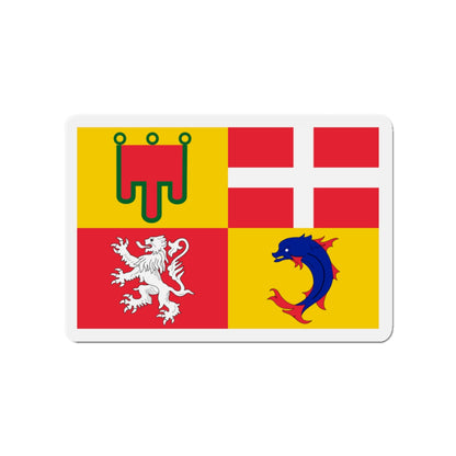 Flag of Auvergne Rhône Alpes France - Die-Cut Magnet-3" x 3"-The Sticker Space