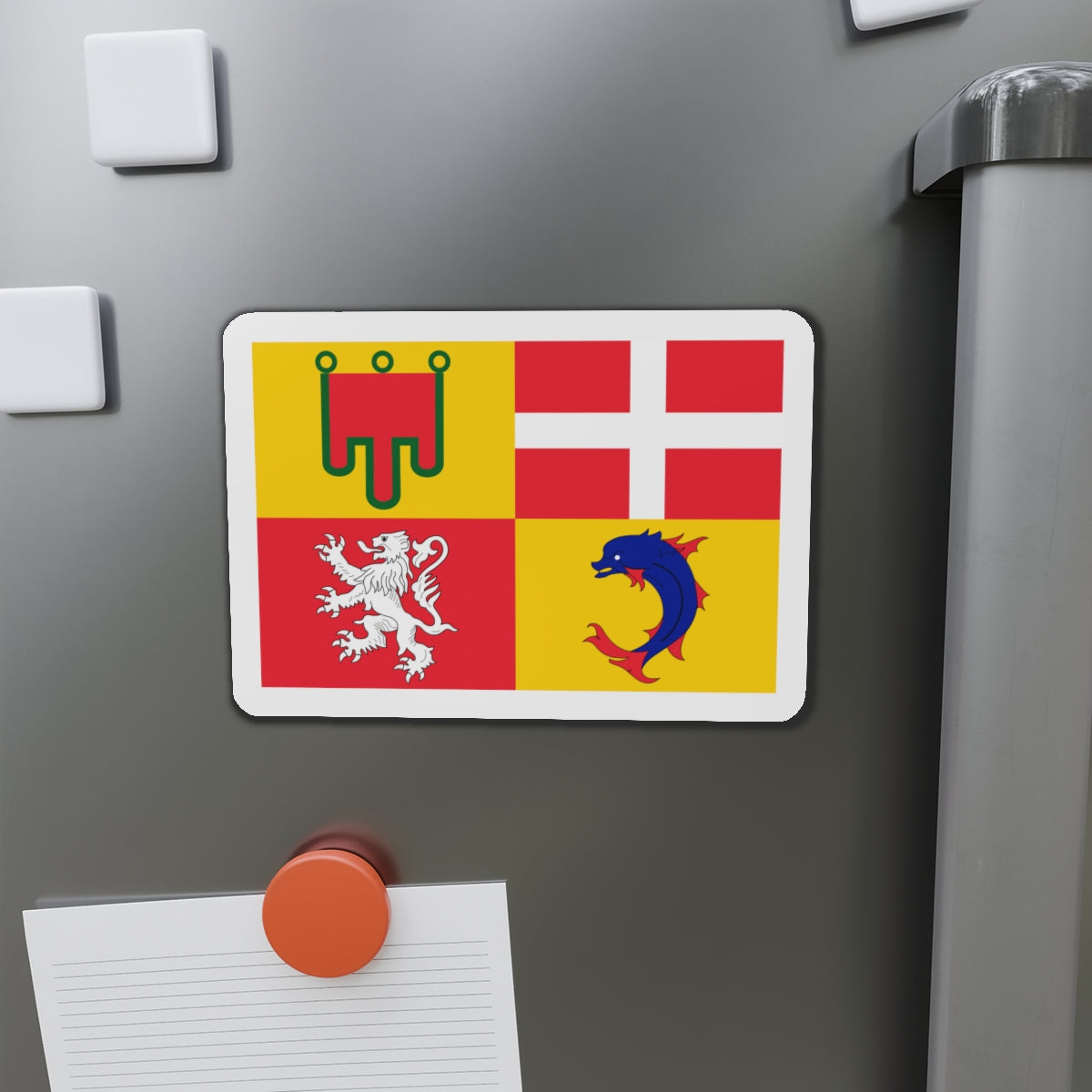 Flag of Auvergne Rhône Alpes France - Die-Cut Magnet-The Sticker Space