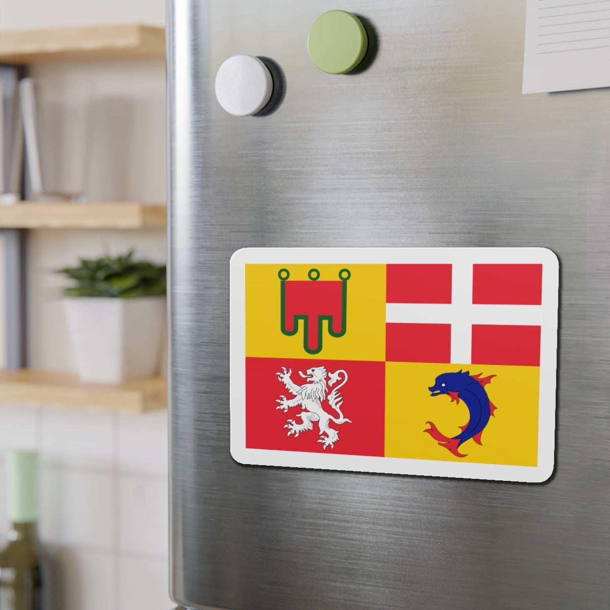 Flag of Auvergne Rhône Alpes France - Die-Cut Magnet-The Sticker Space