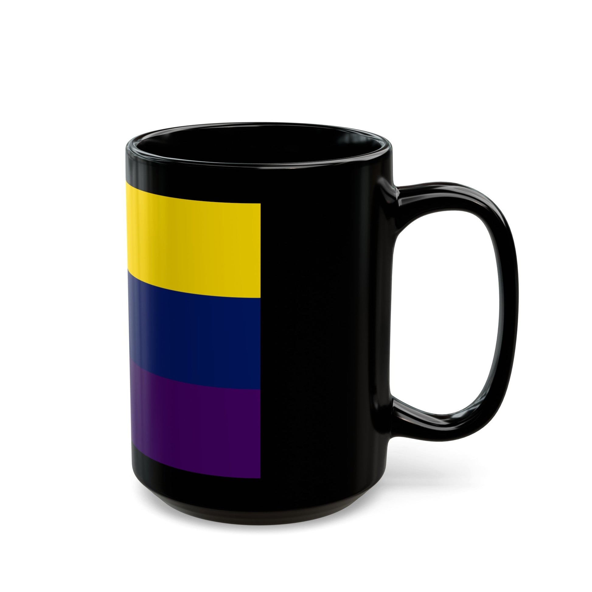 Flag of Avellino Italy - Black Coffee Mug-The Sticker Space