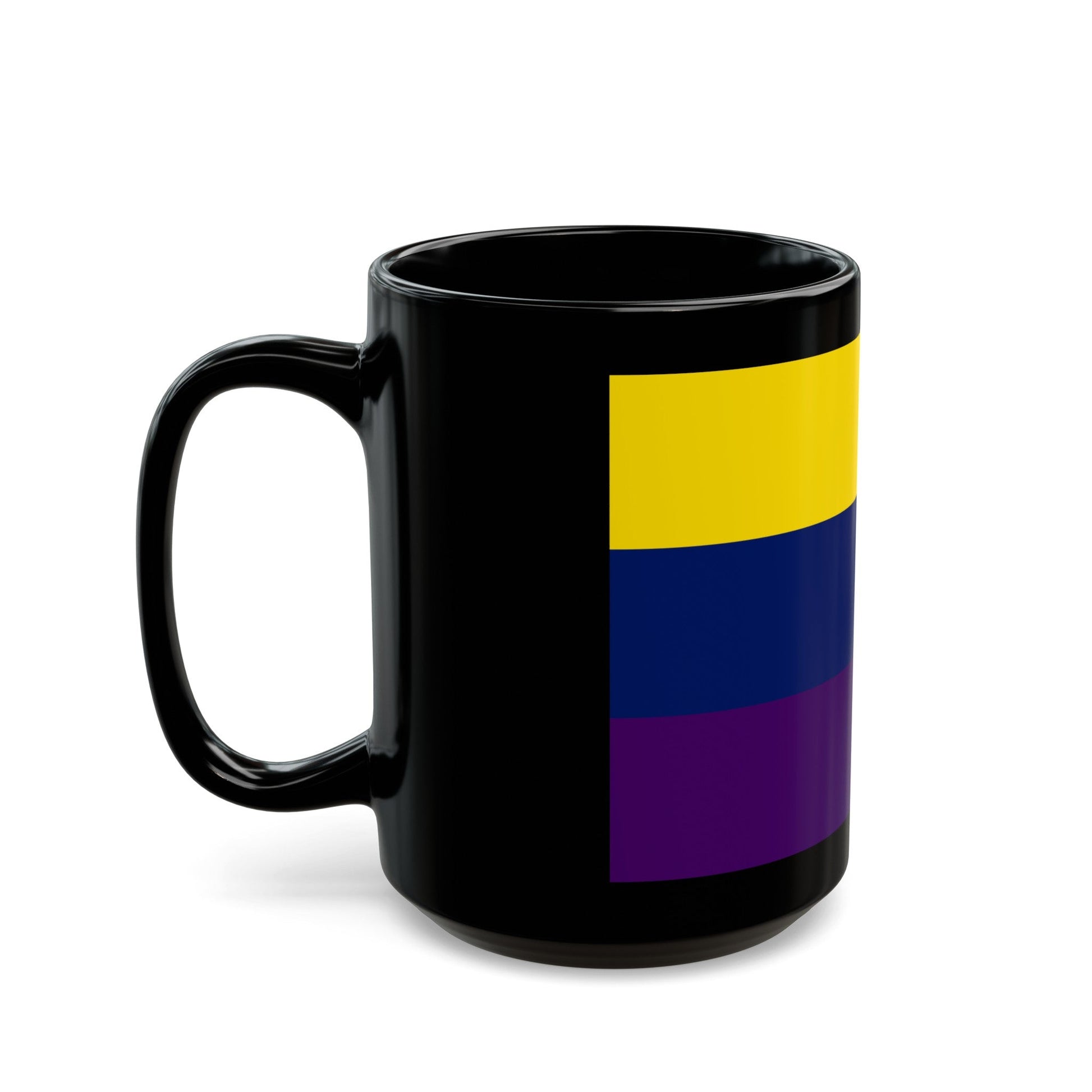 Flag of Avellino Italy - Black Coffee Mug-The Sticker Space