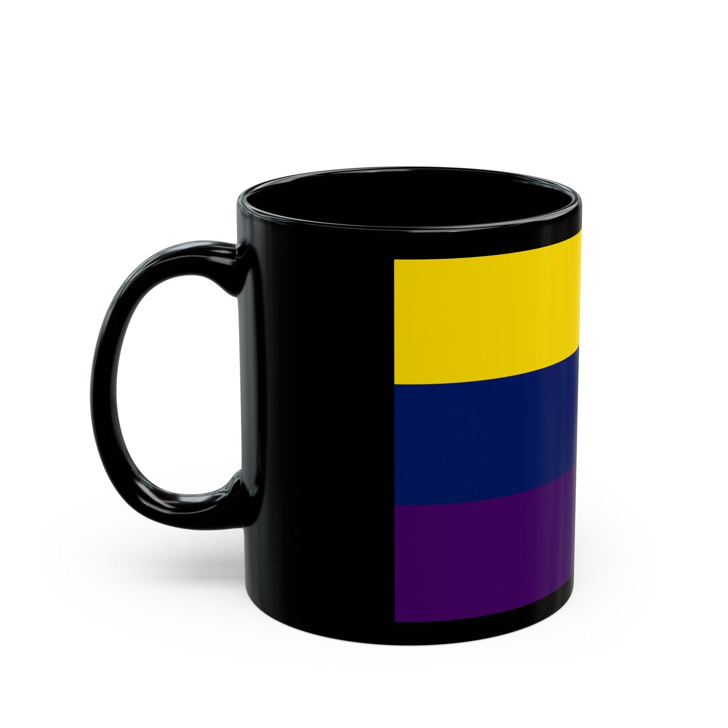 Flag of Avellino Italy - Black Coffee Mug-The Sticker Space