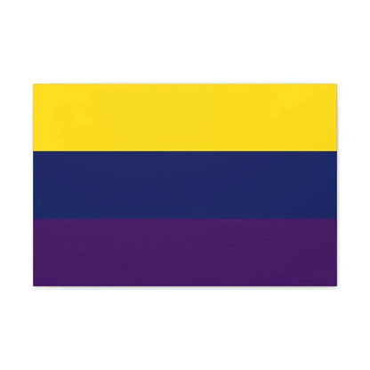 Flag of Avellino Italy - Canvas Wall Art 24″ x 16″ 1.25" - The Sticker Space