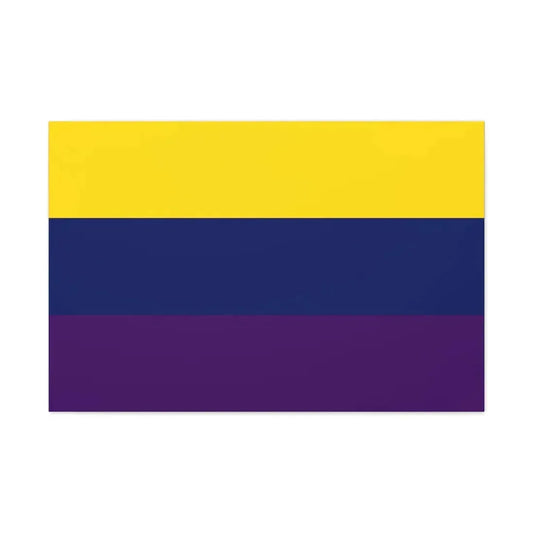 Flag of Avellino Italy - Canvas Wall Art 36" x 24" 1.25" - The Sticker Space