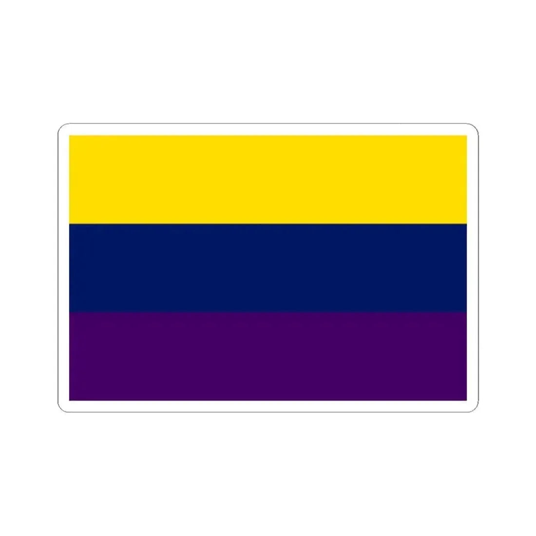 Flag of Avellino Italy - STICKER Vinyl Kiss-Cut Decal 2 Inch White - The Sticker Space