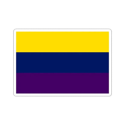 Flag of Avellino Italy - STICKER Vinyl Kiss-Cut Decal 3 Inch White - The Sticker Space