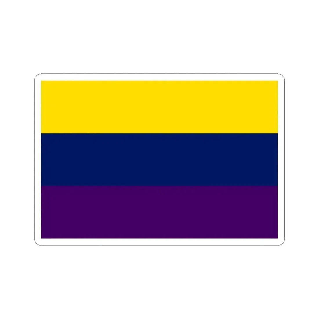 Flag of Avellino Italy - STICKER Vinyl Kiss-Cut Decal 4 Inch White - The Sticker Space