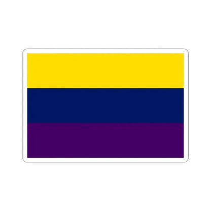 Flag of Avellino Italy - STICKER Vinyl Kiss-Cut Decal 4 Inch White - The Sticker Space