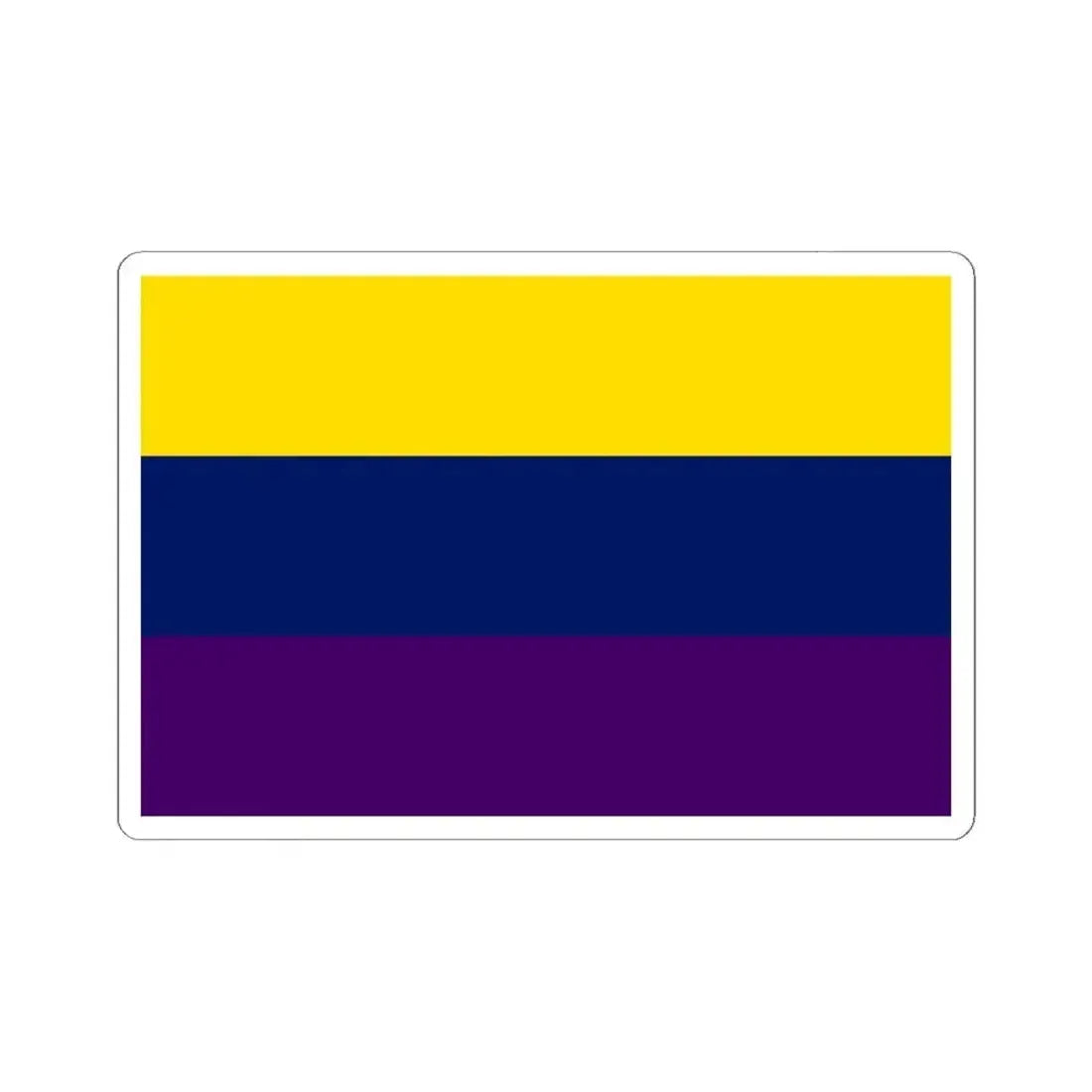 Flag of Avellino Italy - STICKER Vinyl Kiss-Cut Decal 6 Inch White - The Sticker Space