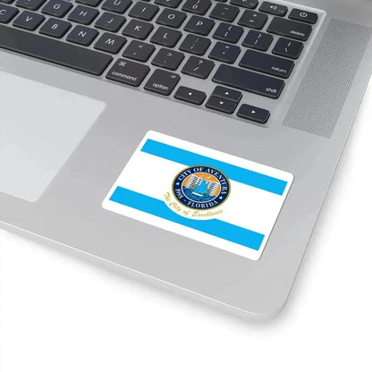 Flag of Aventura Florida (United States) STICKER Vinyl Kiss-Cut Decal - The Sticker Space
