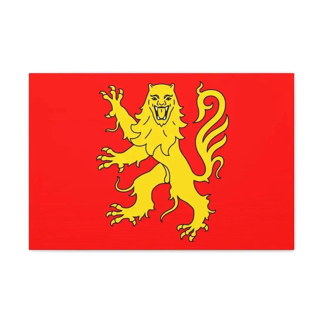 Flag of Aveyron France - Canvas Wall Art 24″ x 16″ 1.25" - The Sticker Space