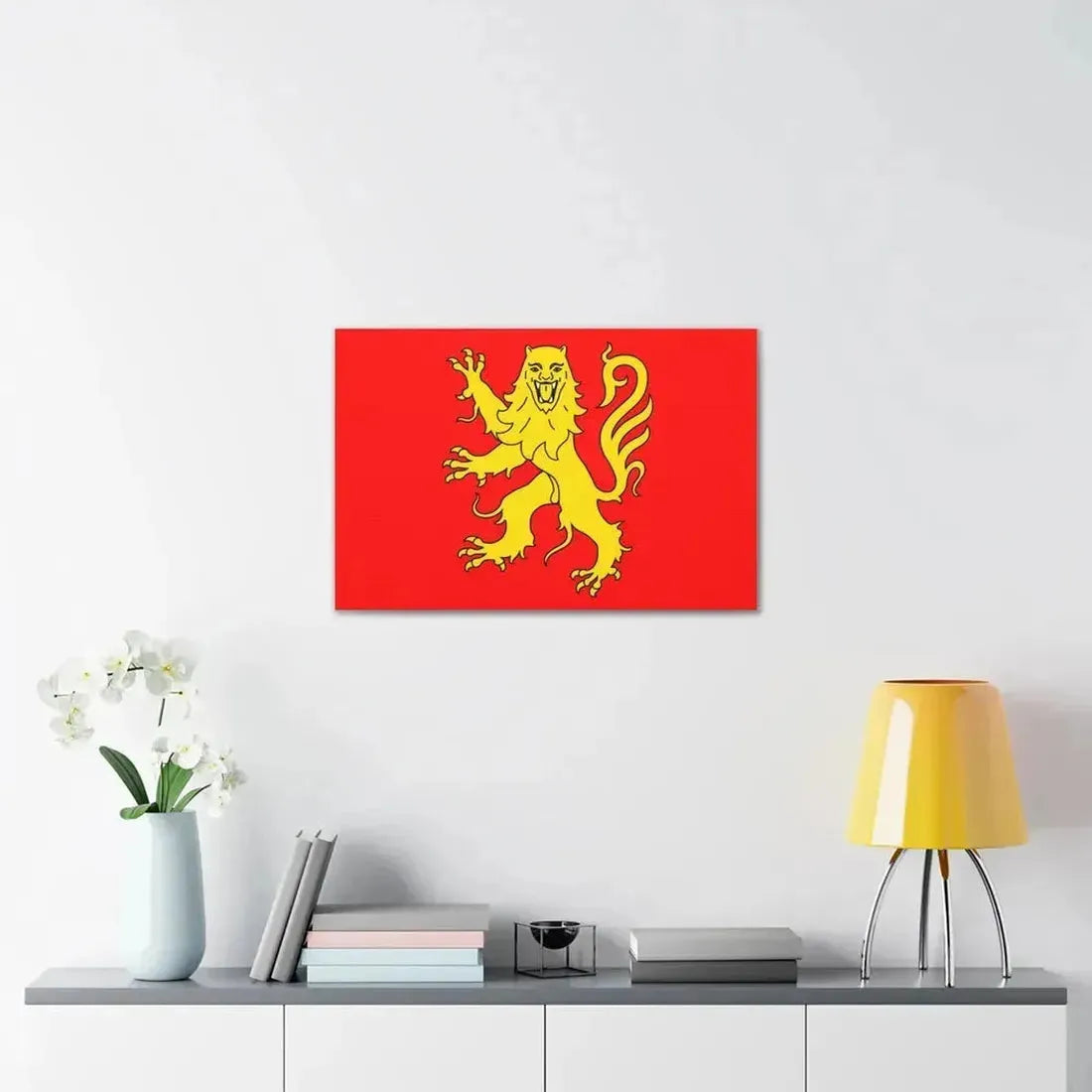 Flag of Aveyron France - Canvas Wall Art - The Sticker Space
