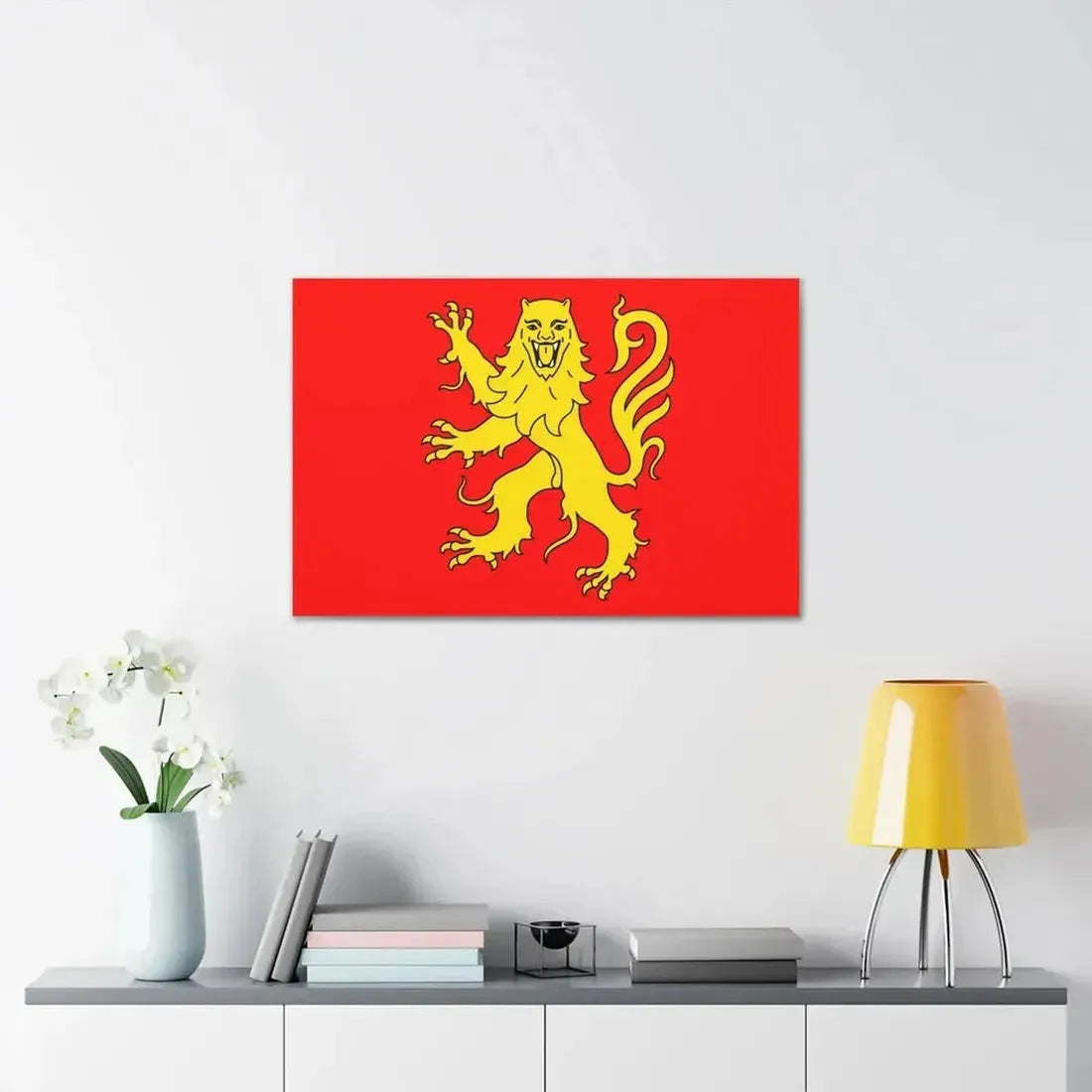 Flag of Aveyron France - Canvas Wall Art - The Sticker Space