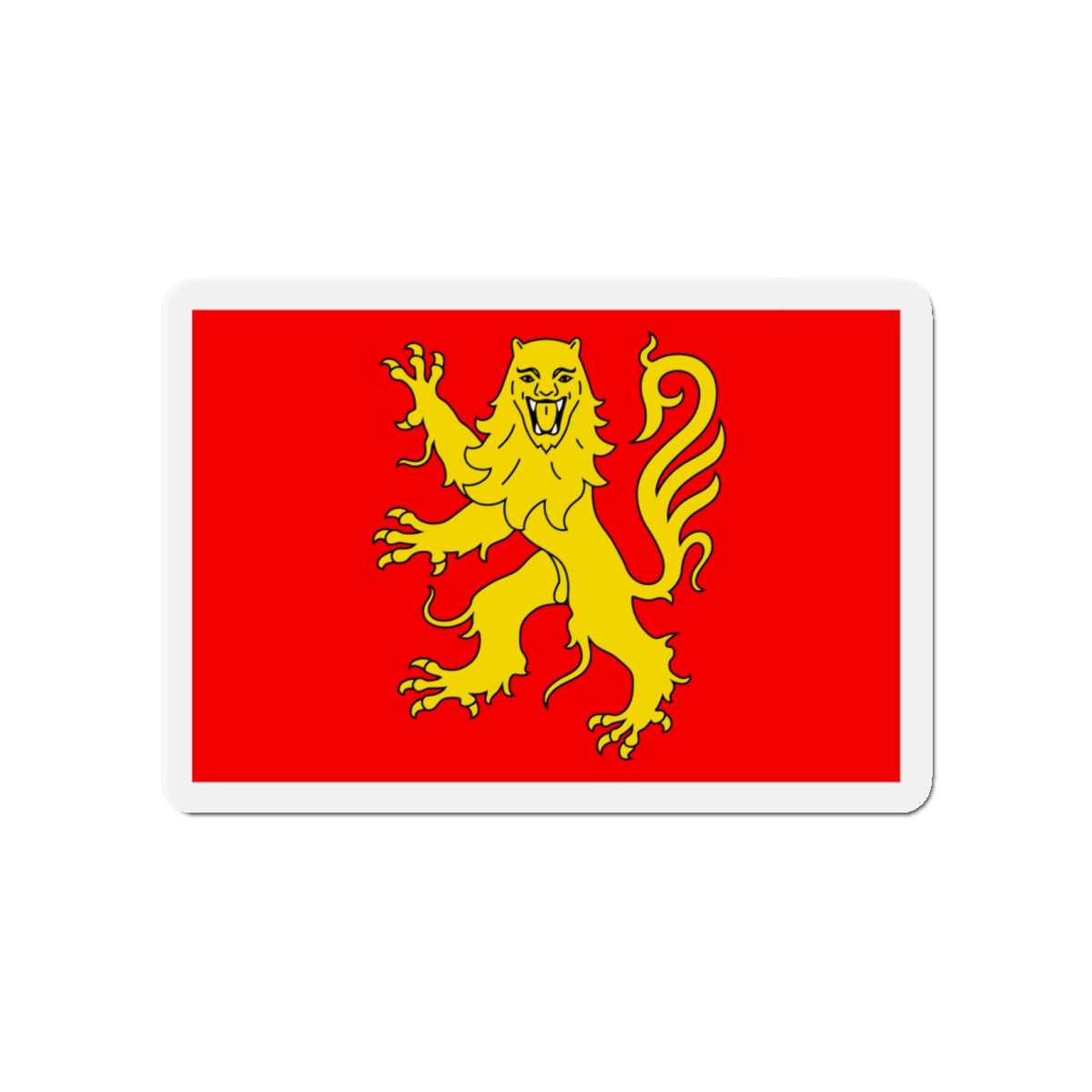 Flag of Aveyron France - Die-Cut Magnet-4" x 4"-The Sticker Space