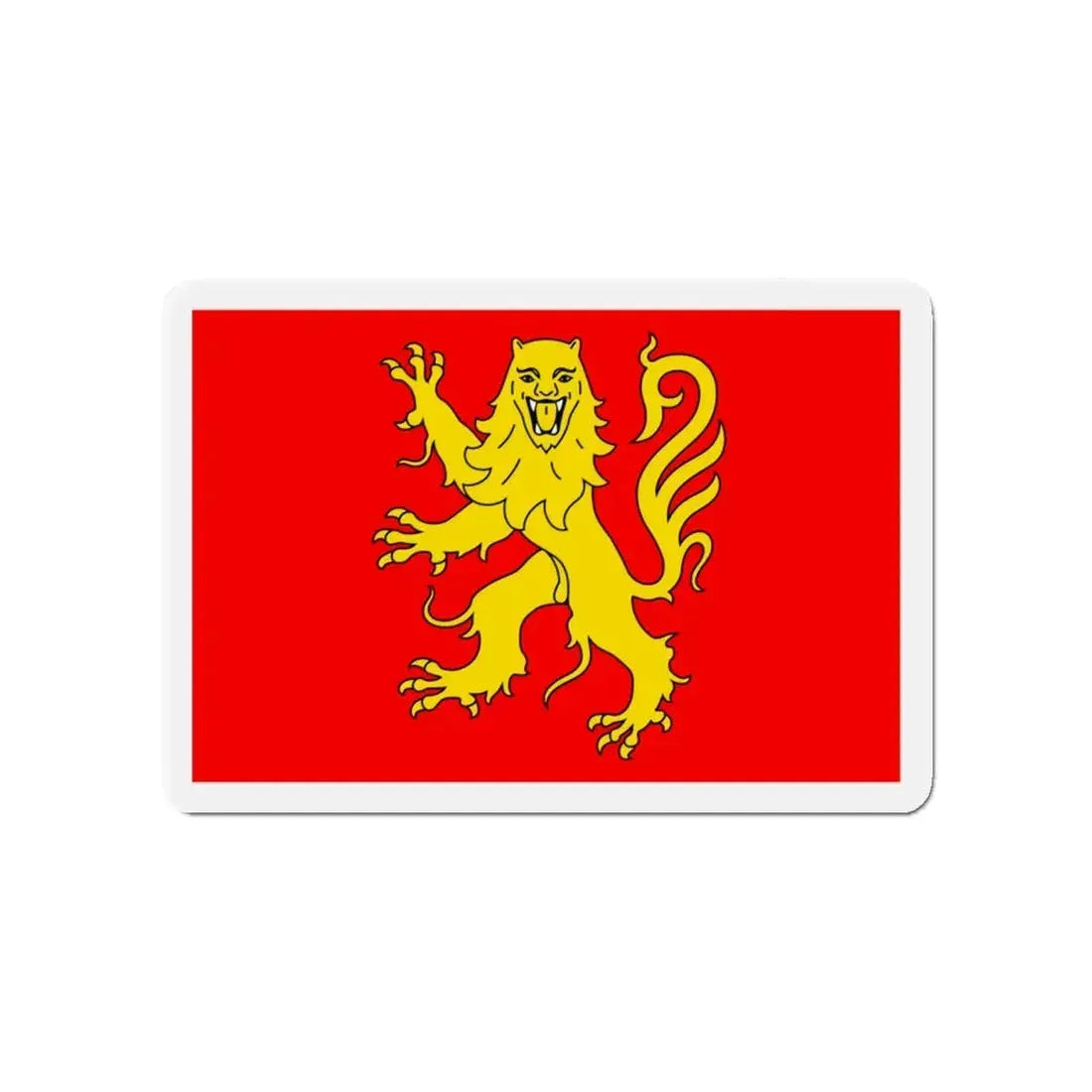 Flag of Aveyron France - Refrigerator Magnet 4 Inch - The Sticker Space