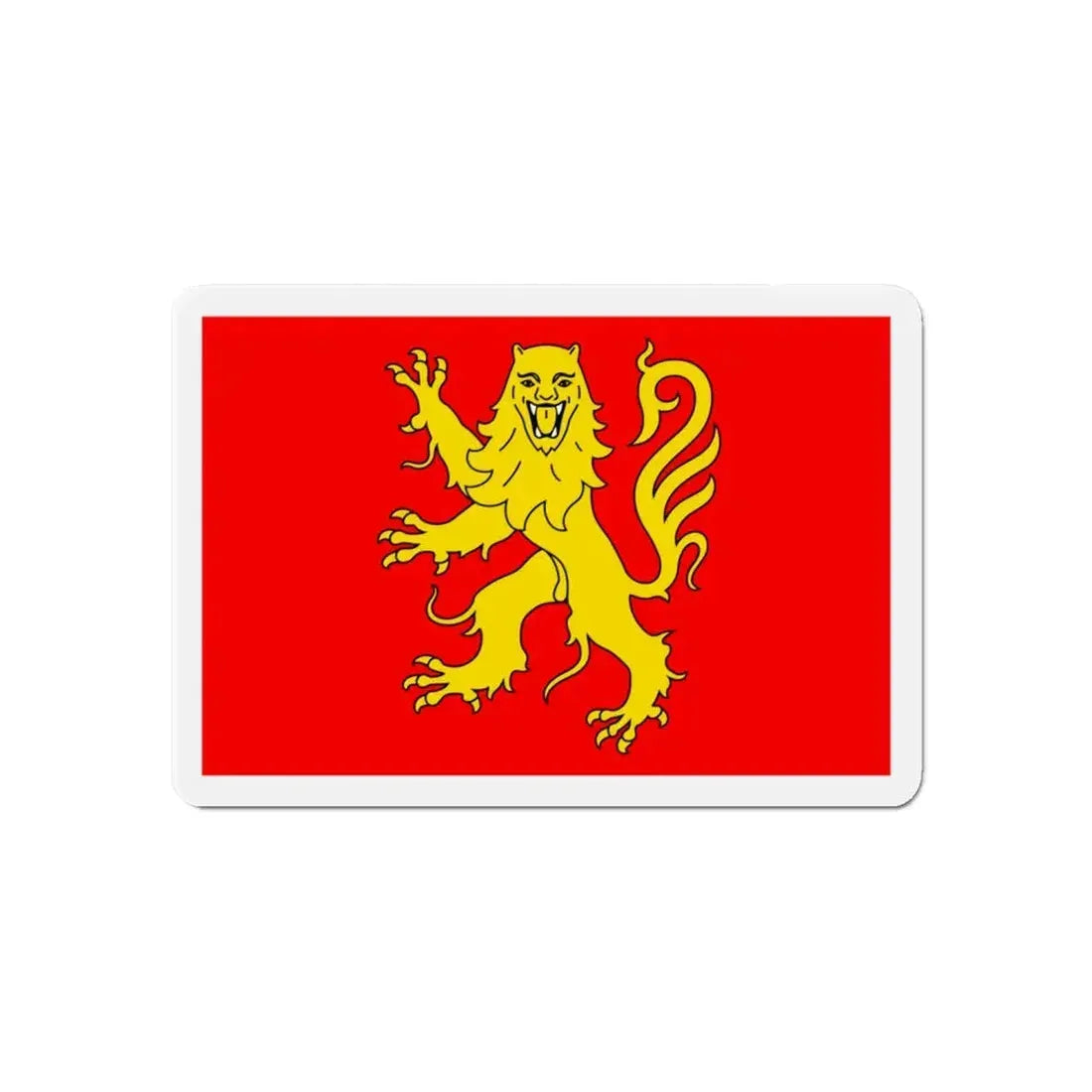 Flag of Aveyron France - Refrigerator Magnet 6 Inch - The Sticker Space