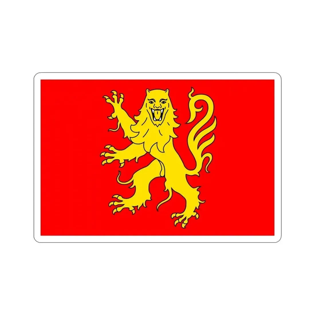 Flag of Aveyron France STICKER Vinyl Die-Cut Decal 4 Inch - The Sticker Space