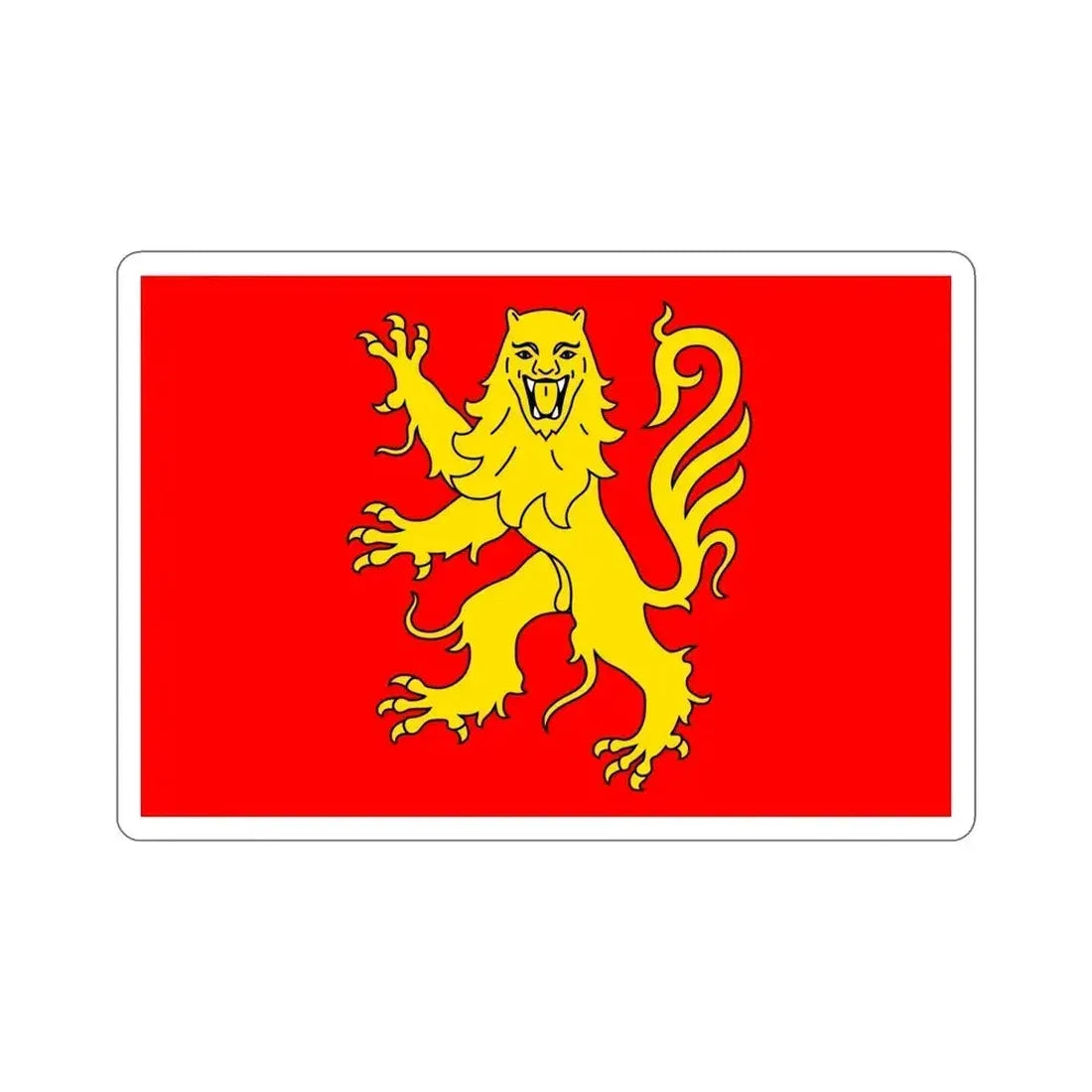 Flag of Aveyron France STICKER Vinyl Die-Cut Decal 6 Inch - The Sticker Space