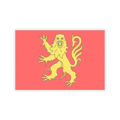 Flag of Aveyron France - STICKER Vinyl Kiss-Cut Decal 3 Inch Transparent - The Sticker Space