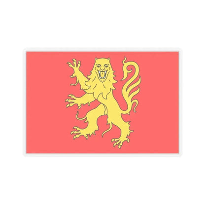 Flag of Aveyron France - STICKER Vinyl Kiss-Cut Decal 6 Inch Transparent - The Sticker Space
