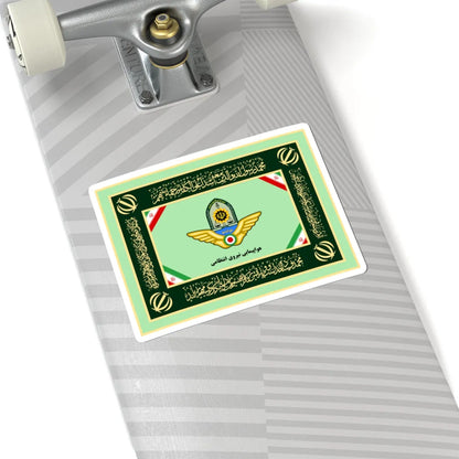 Flag of Aviation Unit of Police of Islamic Republic of Iran (Iran) STICKER Vinyl Kiss-Cut Decal - The Sticker Space