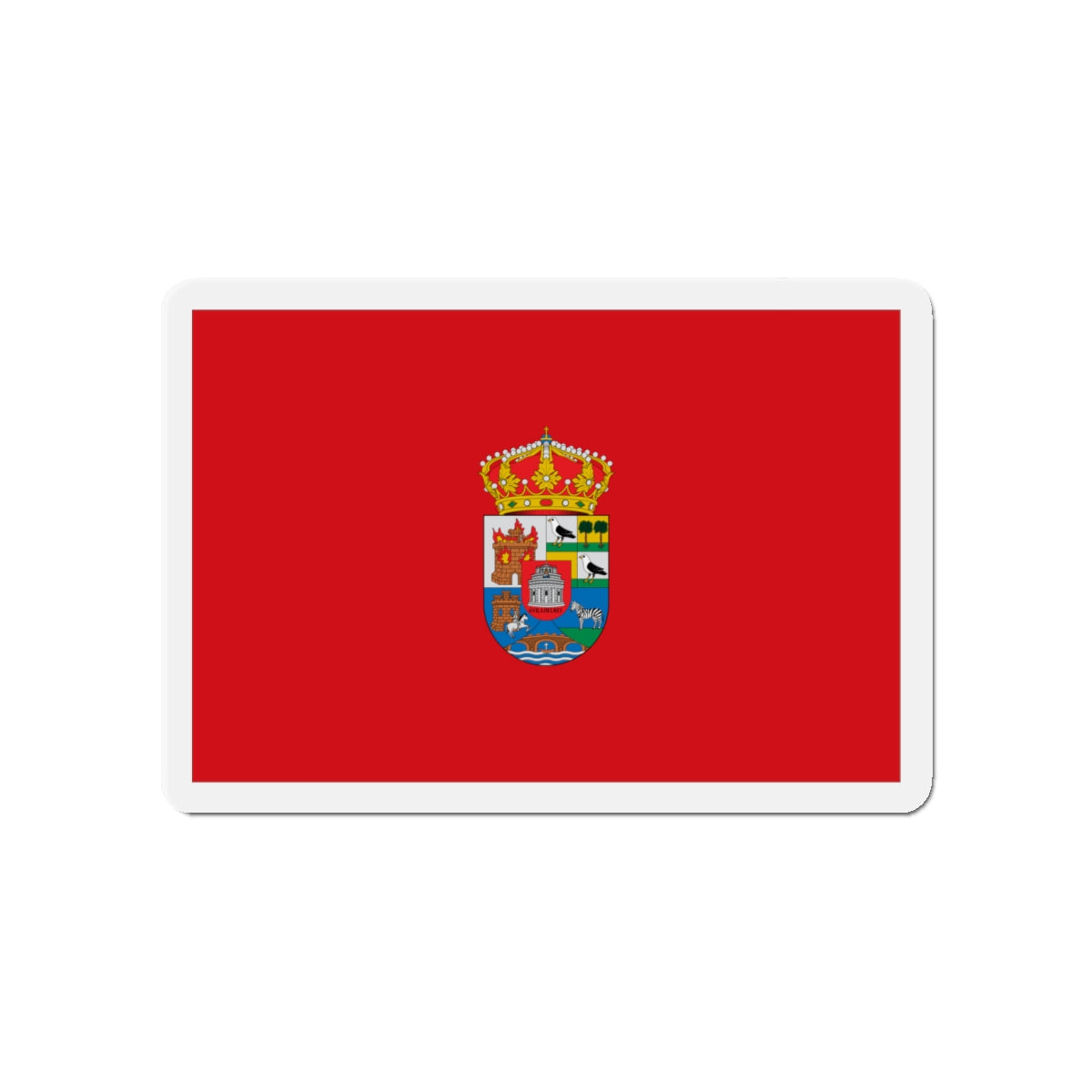 Flag of Ávila Spain - Die-Cut Magnet-4" x 4"-The Sticker Space