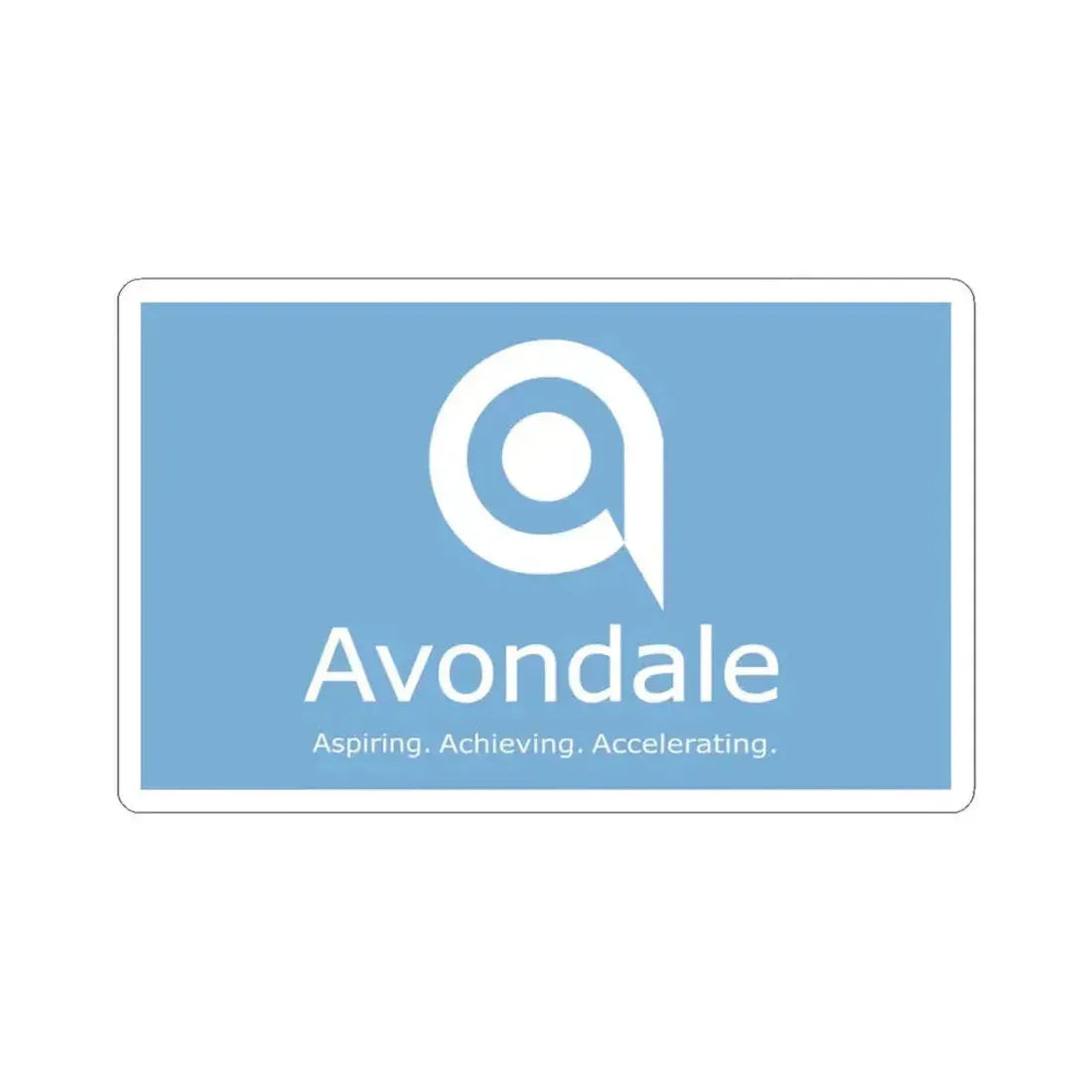 Flag of Avondale Arizona (United States) STICKER Vinyl Kiss-Cut Decal 3 Inch White - The Sticker Space