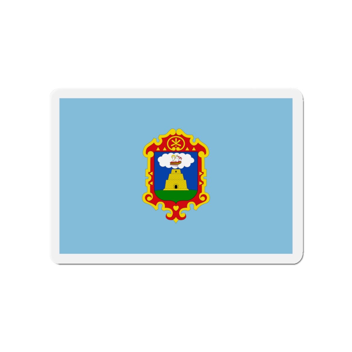 Flag of Ayacucho capital of the Ayacucho Region Peru - Die-Cut Magnet-3" x 3"-The Sticker Space