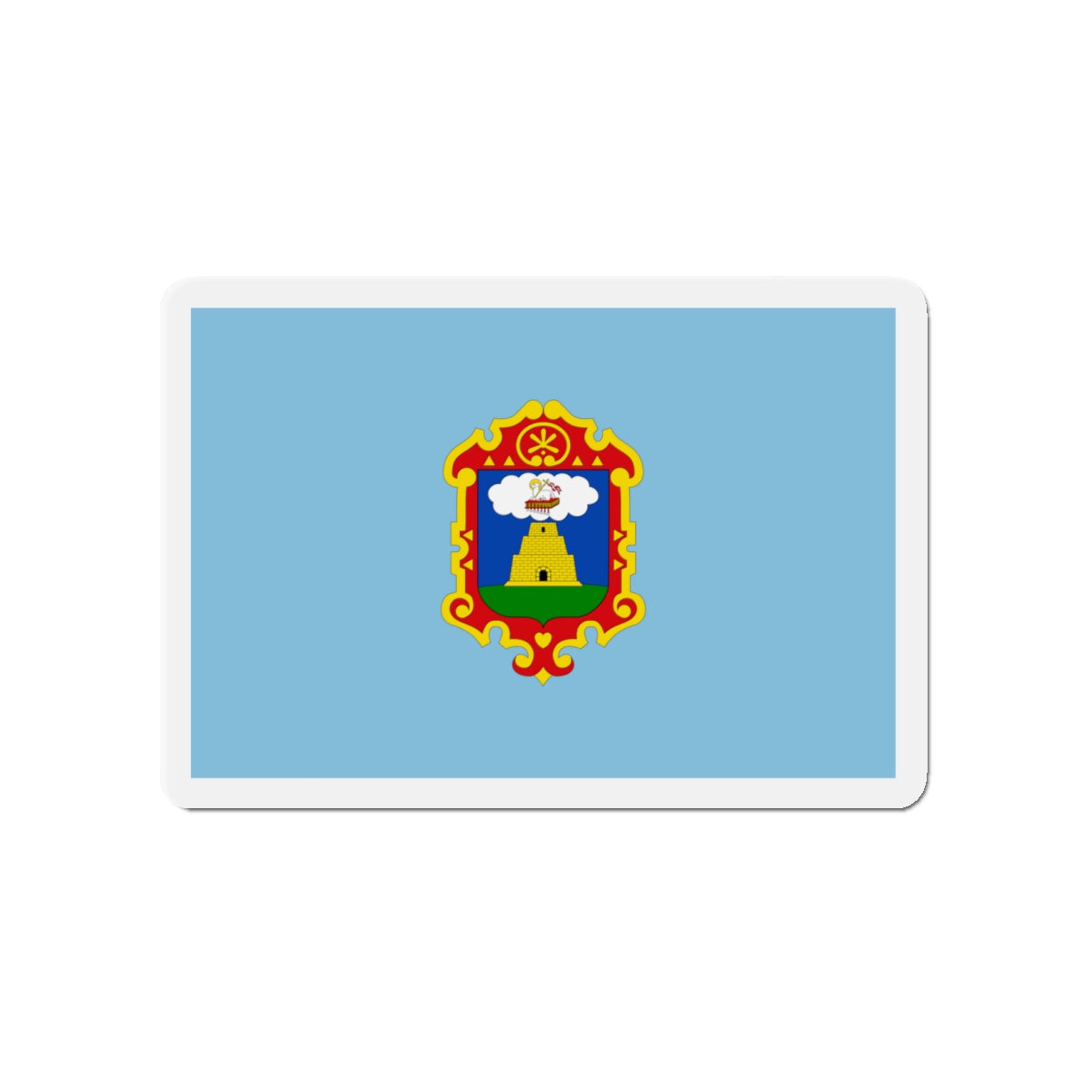 Flag of Ayacucho capital of the Ayacucho Region Peru - Die-Cut Magnet-4" x 4"-The Sticker Space