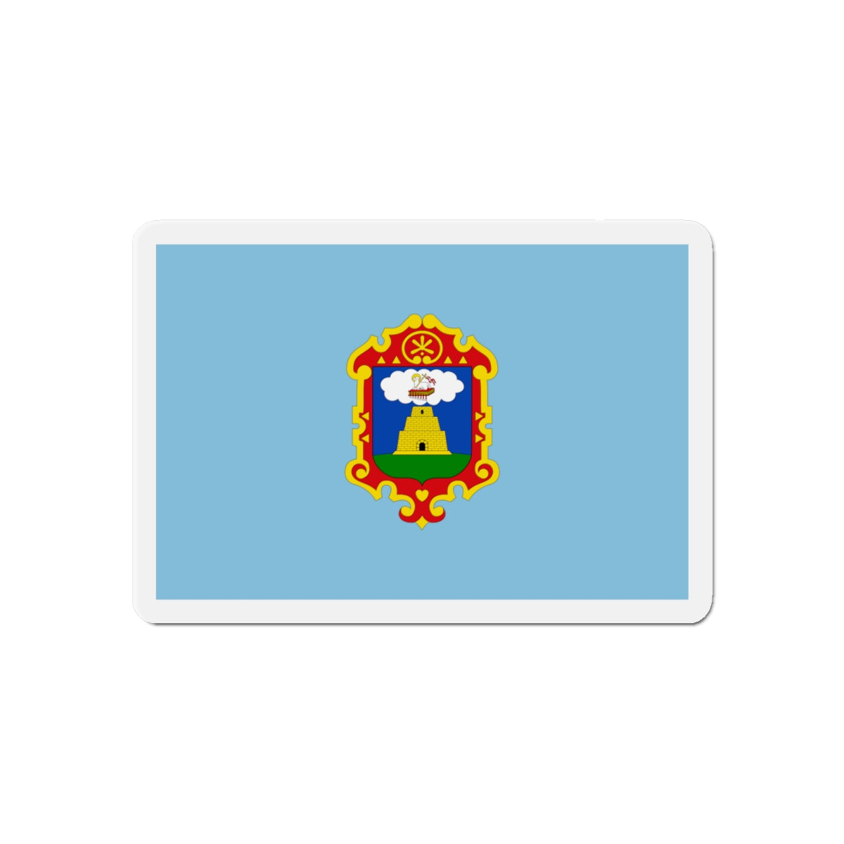 Flag of Ayacucho capital of the Ayacucho Region Peru - Die-Cut Magnet-6 × 6"-The Sticker Space