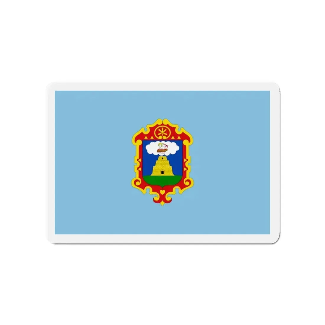Flag of Ayacucho capital of the Ayacucho Region Peru - Refrigerator Magnet 3 Inch - The Sticker Space
