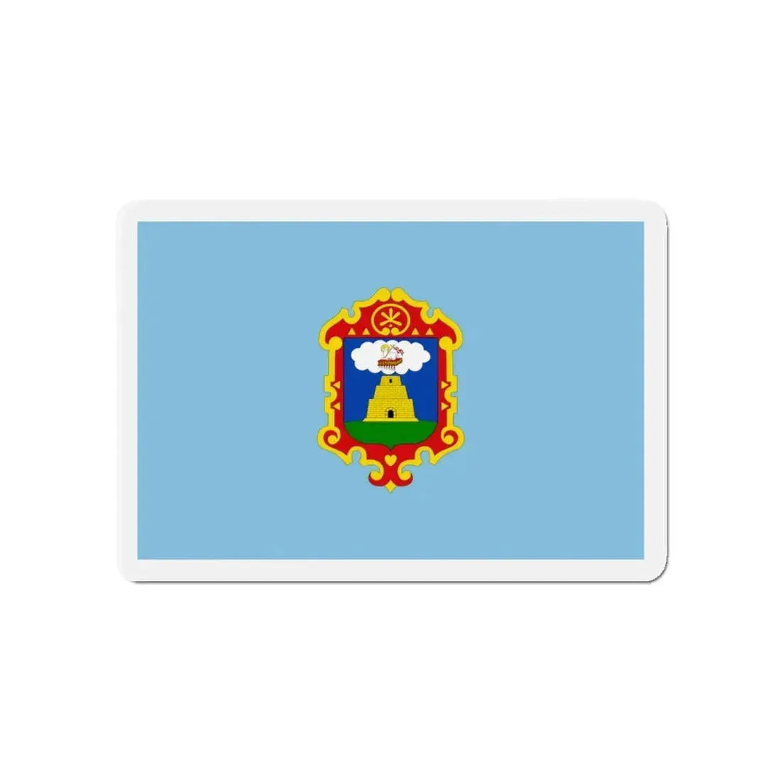 Flag of Ayacucho capital of the Ayacucho Region Peru - Refrigerator Magnet 4 Inch - The Sticker Space