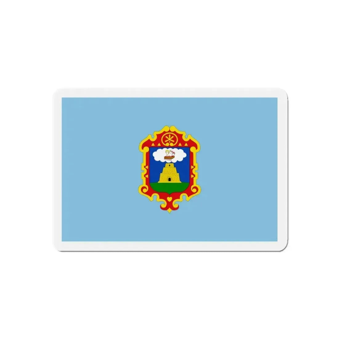 Flag of Ayacucho capital of the Ayacucho Region Peru - Refrigerator Magnet 5 Inch - The Sticker Space